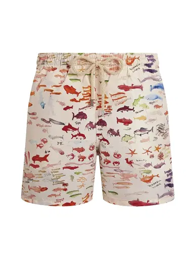 Vilebrequin Men's X Fabrice Hyber Pescador Swim Shorts | Thumbnail 1 Vilebrequin Men's X Fabrice Hyber Pescador Swim Shorts | Thumbnail 1