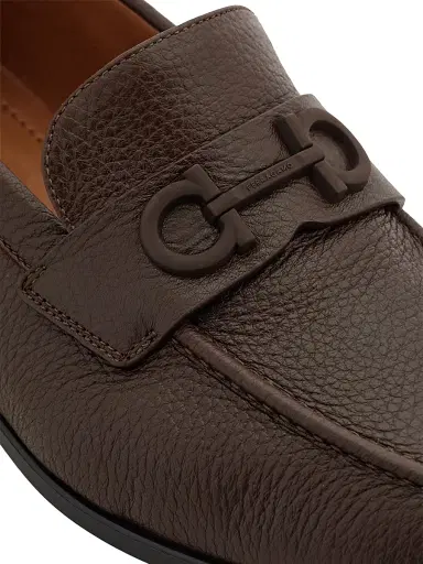 FERRAGAMO Men's Gancini Leather Loafers - Naturale | Thumbnail 6 FERRAGAMO Men's Gancini Leather Loafers - Naturale | Thumbnail 6