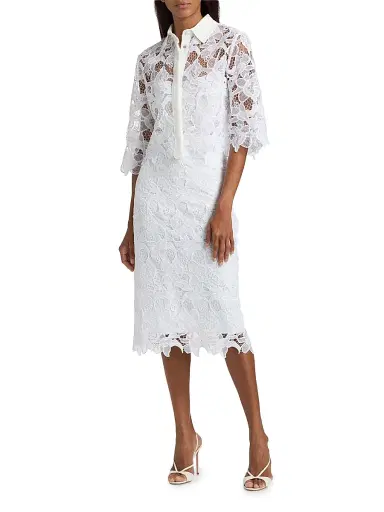 Chiara Boni La Petite Robe Women's Ufide Lace Midi-Skirt | Thumbnail 2 Chiara Boni La Petite Robe Women's Ufide Lace Midi-Skirt | Thumbnail 2
