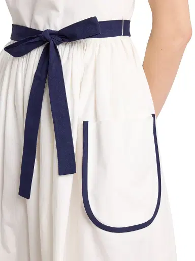 Prada Women's Slubbed Toile Dress | Thumbnail 6 Prada Women's Slubbed Toile Dress | Thumbnail 6