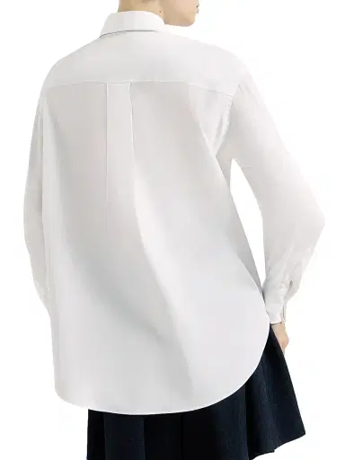 Brunello Cucinelli Women's Stretch Cotton Poplin Shirt - White - Size XXL | Thumbnail 3 Brunello Cucinelli Women's Stretch Cotton Poplin Shirt - White - Size XXL | Thumbnail 3