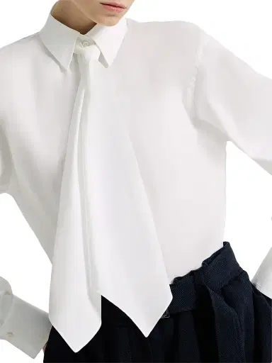 Brunello Cucinelli Women's Stretch Cotton Poplin Shirt - White - Size XXL | Thumbnail 4 Brunello Cucinelli Women's Stretch Cotton Poplin Shirt - White - Size XXL | Thumbnail 4