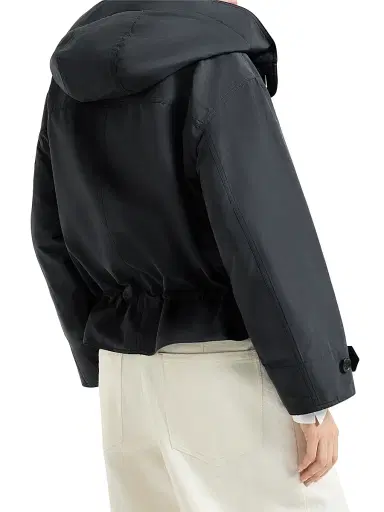 Brunello Cucinelli Women's Techno Cotton Taffeta Outerwear Jacket - Blue - Size 0 | Thumbnail 3 Brunello Cucinelli Women's Techno Cotton Taffeta Outerwear Jacket - Blue - Size 0 | Thumbnail 3