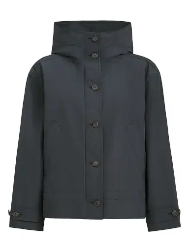 Brunello Cucinelli Women's Techno Cotton Taffeta Outerwear Jacket - Blue - Size 0 | Thumbnail 1 Brunello Cucinelli Women's Techno Cotton Taffeta Outerwear Jacket - Blue - Size 0 | Thumbnail 1