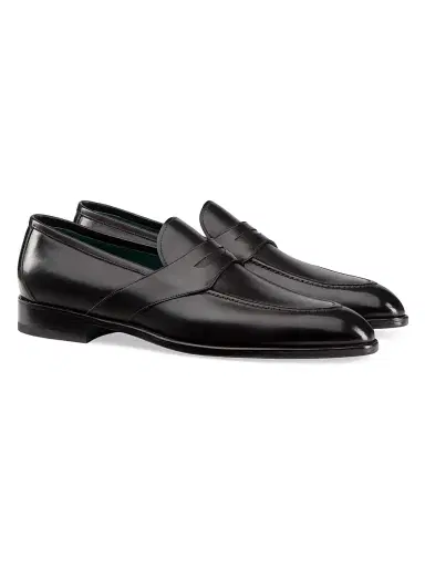 Stefano Ricci Men's Calfskin Leather Loafers - Black - Size 10.5 | Thumbnail 2