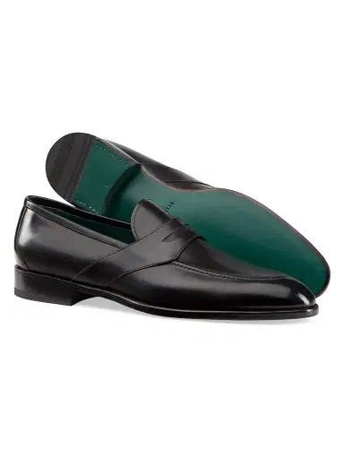 Stefano Ricci Men's Calfskin Leather Loafers - Black - Size 10.5 | Thumbnail 3
