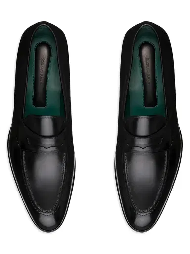 Stefano Ricci Men's Calfskin Leather Loafers - Black - Size 10.5 | Thumbnail 4