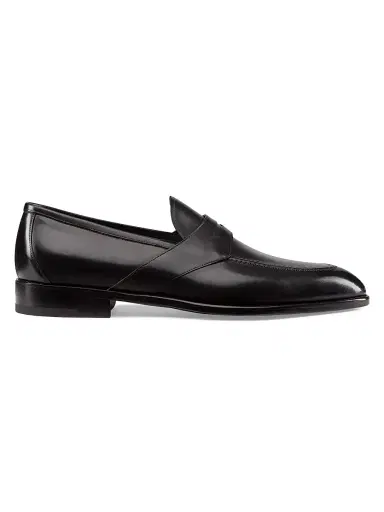 Stefano Ricci Men's Calfskin Leather Loafers - Black - Size 10.5 | Thumbnail 1