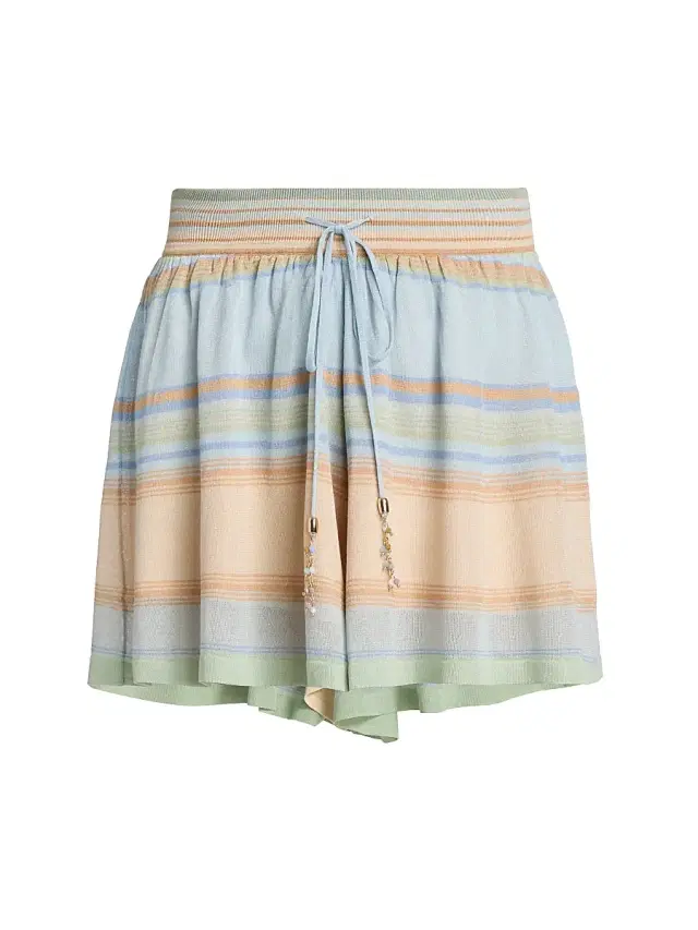 Women's Indra Striped Shorts - Blue Multi