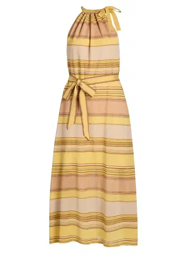 Zimmermann Women's Indra Striped Sleeveless Midi Dress | Thumbnail 1 Zimmermann Women's Indra Striped Sleeveless Midi Dress | Thumbnail 1