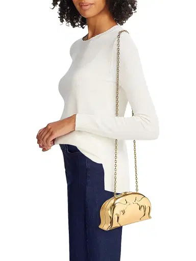 Zimmermann Women's Rapture Kangaroo-Motif Metallic Clutch | Thumbnail 2 Zimmermann Women's Rapture Kangaroo-Motif Metallic Clutch | Thumbnail 2