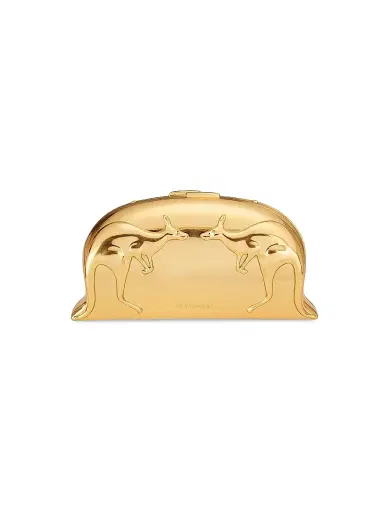 Zimmermann Women's Rapture Kangaroo-Motif Metallic Clutch | Thumbnail 1 Zimmermann Women's Rapture Kangaroo-Motif Metallic Clutch | Thumbnail 1