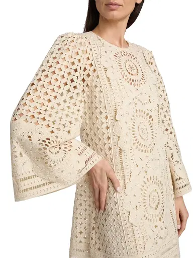 Zimmermann Women's Indra Embroidered Lace Minidress | Thumbnail 6 Zimmermann Women's Indra Embroidered Lace Minidress | Thumbnail 6