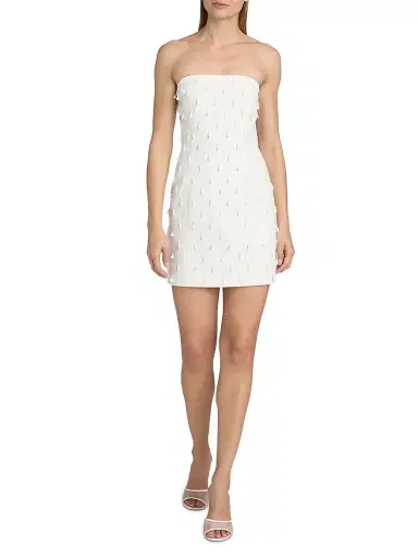 Generation Love Women's Isabel Embellished Strapless Crepe Minidress - White - Size XL | Thumbnail 2 Generation Love Women's Isabel Embellished Strapless Crepe Minidress - White - Size XL | Thumbnail 2