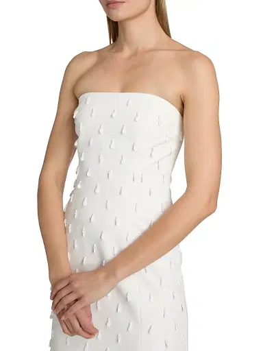 Generation Love Women's Isabel Embellished Strapless Crepe Minidress - White - Size XL | Thumbnail 6 Generation Love Women's Isabel Embellished Strapless Crepe Minidress - White - Size XL | Thumbnail 6