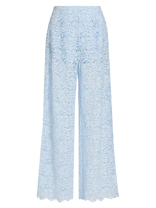 Generation Love Women's Fifi Lace Pants - Light Blue White