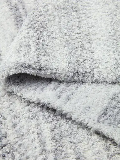Barefoot Dreams CozyChic Space-Dye Border Throw Blanket - Moonbeam Multi | Thumbnail 8 Barefoot Dreams CozyChic Space-Dye Border Throw Blanket - Moonbeam Multi | Thumbnail 8