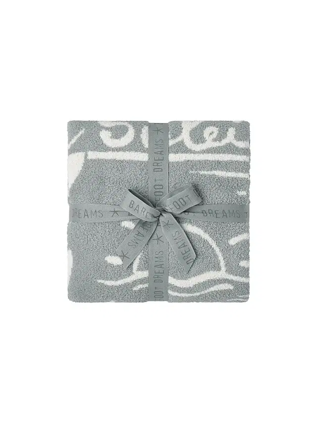Barefoot Dreams CozyChic Le Soleil Throw Blanket - Cream Multi