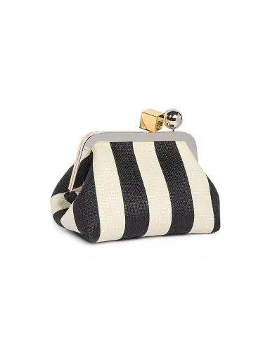 Jacquemus Women's Le Berlingot Striped Convertible Clutch | Thumbnail 5 Jacquemus Women's Le Berlingot Striped Convertible Clutch | Thumbnail 5