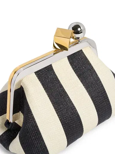 Jacquemus Women's Le Berlingot Striped Convertible Clutch | Thumbnail 6 Jacquemus Women's Le Berlingot Striped Convertible Clutch | Thumbnail 6