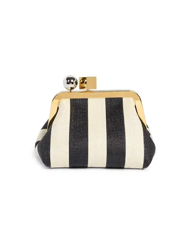 Jacquemus Women's Le Berlingot Striped Convertible Clutch | Thumbnail 1 Jacquemus Women's Le Berlingot Striped Convertible Clutch | Thumbnail 1