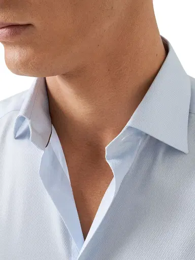 Eton Men's Contemporary-Fit Textured Elevated Piqué Shirt | Thumbnail 5 Eton Men's Contemporary-Fit Textured Elevated Piqué Shirt | Thumbnail 5