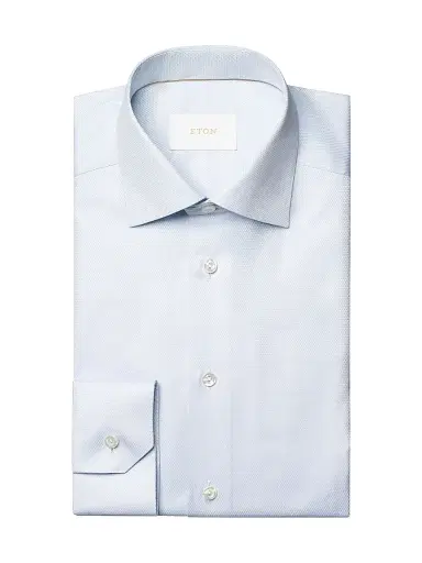 Eton Men's Contemporary-Fit Textured Elevated Piqué Shirt | Thumbnail 1 Eton Men's Contemporary-Fit Textured Elevated Piqué Shirt | Thumbnail 1