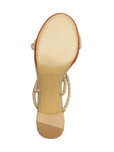 Alexandre Birman Women's Elba 45MM Woven Leather Block Heel Sandals - Semolina Golden | Thumbnail 8 Alexandre Birman Women's Elba 45MM Woven Leather Block Heel Sandals - Semolina Golden | Thumbnail 8