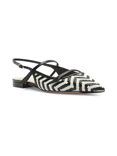 Alexandre Birman Women's Tita Zigzag Raffia Slingback Flats | Thumbnail 2 Alexandre Birman Women's Tita Zigzag Raffia Slingback Flats | Thumbnail 2