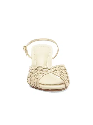 Alexandre Birman Women's Lilian 75MM Leather Wedge Sandals - Eggshell | Thumbnail 7 Alexandre Birman Women's Lilian 75MM Leather Wedge Sandals - Eggshell | Thumbnail 7