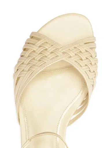 Alexandre Birman Women's Lilian Woven Leather Sandals - Eggshell | Thumbnail 5 Alexandre Birman Women's Lilian Woven Leather Sandals - Eggshell | Thumbnail 5