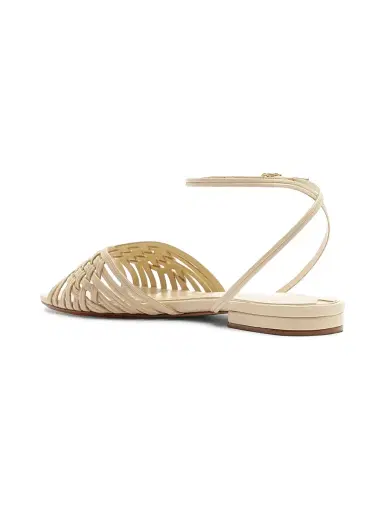 Alexandre Birman Women's Lilian Woven Leather Sandals - Eggshell | Thumbnail 6 Alexandre Birman Women's Lilian Woven Leather Sandals - Eggshell | Thumbnail 6