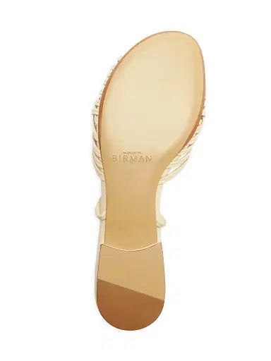 Alexandre Birman Women's Lilian Woven Leather Sandals - Eggshell | Thumbnail 8 Alexandre Birman Women's Lilian Woven Leather Sandals - Eggshell | Thumbnail 8