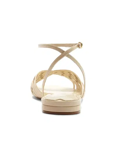 Alexandre Birman Women's Lilian Woven Leather Sandals - Eggshell | Thumbnail 9 Alexandre Birman Women's Lilian Woven Leather Sandals - Eggshell | Thumbnail 9
