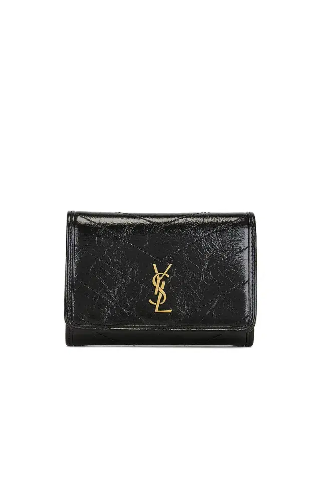 Saint Laurent Cuir Vintage Froisse Matelasse Wallet
