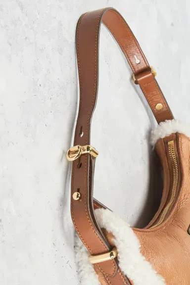 Prada Shearling Arque Shoulder Bag | Thumbnail 7