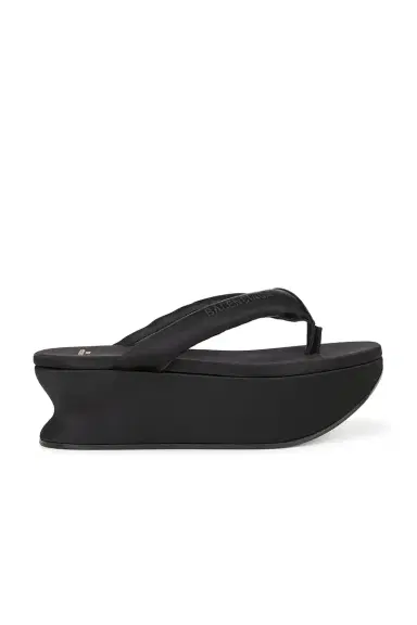 Balenciaga Gaeta Thong Wedge Sandal | Thumbnail 1 Balenciaga Gaeta Thong Wedge Sandal | Thumbnail 1