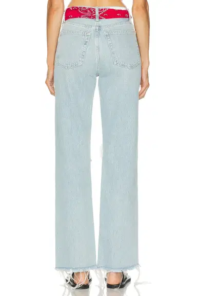 RE/DONE 90s High Rise Loose With Bandana Wide Leg Jeans | Thumbnail 4 RE/DONE 90s High Rise Loose With Bandana Wide Leg Jeans | Thumbnail 4