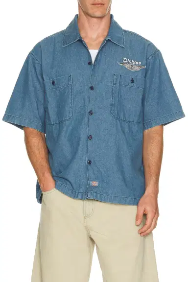 Dickies x Harley Davidson Short Sleeve Work Shirt | Thumbnail 2 Dickies x Harley Davidson Short Sleeve Work Shirt | Thumbnail 2