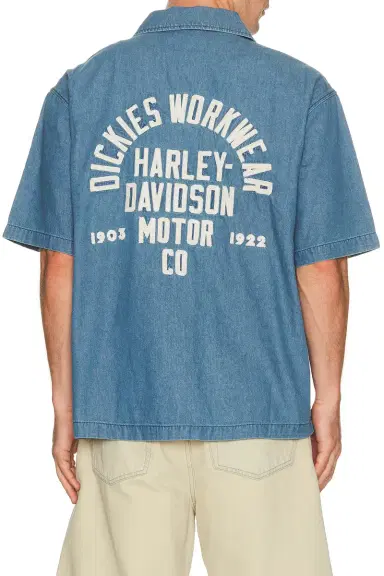 Dickies x Harley Davidson Short Sleeve Work Shirt | Thumbnail 1 Dickies x Harley Davidson Short Sleeve Work Shirt | Thumbnail 1