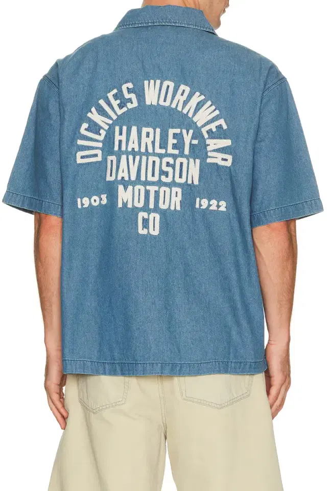 x Harley Davidson Short Sleeve Work Shirt