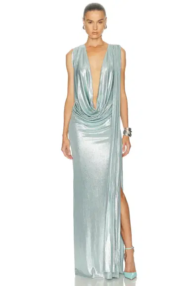 Sid Neigum Floor Length Reversible Cowl Dress | Thumbnail 1 Sid Neigum Floor Length Reversible Cowl Dress | Thumbnail 1