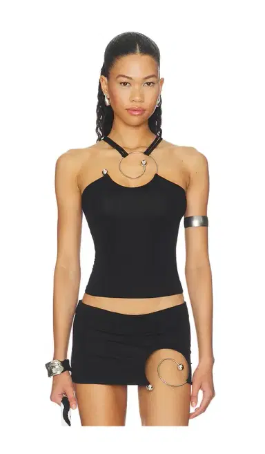 1XBLUE Spiral Strap Tank Top | Thumbnail 1