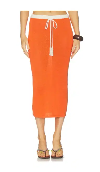 Leslie Amon Noelle Skirt Orange | Thumbnail 1