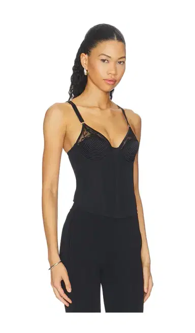 Fleur du Mal Topstitch Bebe Bra Bustier Top | Thumbnail 2 Fleur du Mal Topstitch Bebe Bra Bustier Top | Thumbnail 2