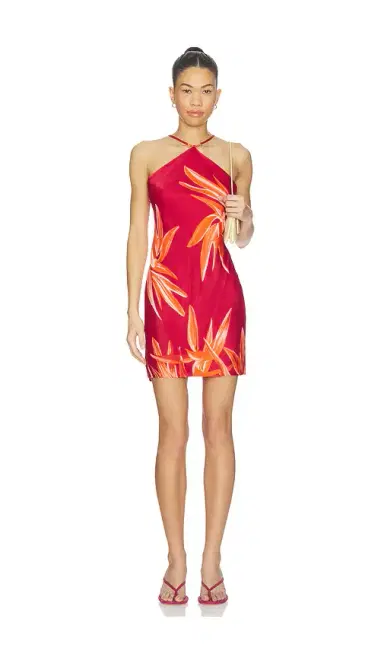ROCOCO SAND Bias Halter Mini Dress | Thumbnail 1 ROCOCO SAND Bias Halter Mini Dress | Thumbnail 1