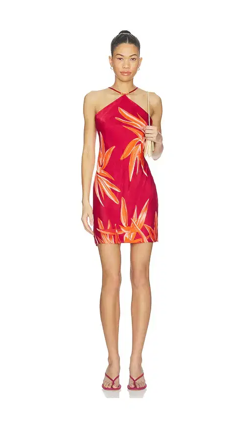 ROCOCO SAND Bias Halter Mini Dress