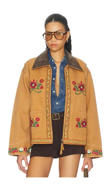 Found Canvas Embroidered Work Jacket | Thumbnail 1