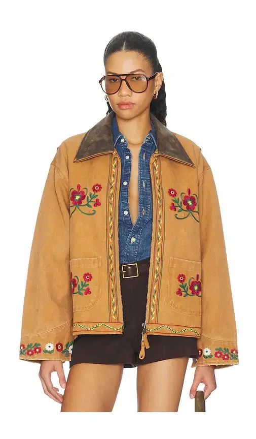 Found Canvas Embroidered Work Jacket