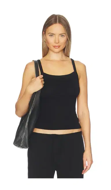 DONNI. The Baby Rib Square Neck Tank | Thumbnail 1